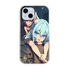 ほっこりアニメマートのゾンビィ～8 Clear Smartphone Case