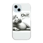 momoRockのデッサンタッチ カバ(Chil) Clear Smartphone Case