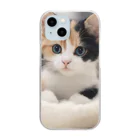 癒しリフレッシュの愛らしい子猫ちゃん Clear Smartphone Case