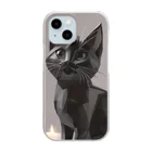 minatooの神秘的な猫シリーズ Clear Smartphone Case