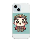 戦国時代マニアのデフォルメ利家君 Clear Smartphone Case