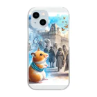 えほんのふんわりぺーじのフクの時間旅行 Clear Smartphone Case