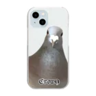 カラスのクッピの鳩のスズハ Clear Smartphone Case