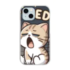 mimikkyu322のTired cat7 Clear Smartphone Case