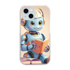 dorakiti0712のAI子どもロボット「リーディくん」 Clear Smartphone Case