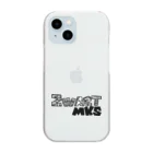 ZWART-MKSのZWART-MKS文字ロゴデザイン Clear Smartphone Case