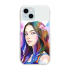 rit=ndのFlower beauty Clear Smartphone Case