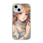 プリンゴブリンの魅惑の庭園ミツバチ子さん Clear Smartphone Case