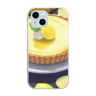 MogMog96-46のレモンのケーキ クリアスマホケース