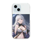 tune1014の美少女 Clear Smartphone Case