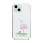 カエルの木の「カエルの木」のロゴマーク（春） Clear Smartphone Case