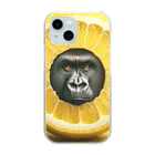 ゴリラショップのThe Mighty Gorilla Lemon  Clear Smartphone Case