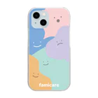 【famicare公式】ファミケアちゃんショップのわいわいファミケアちゃん Clear Smartphone Case