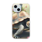 takka_555の癒される動物（カメ） Clear Smartphone Case