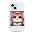 yos-1292583のねこニコばん Clear Smartphone Case