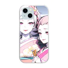 bigbamboofamilyの白く透き通る肌の娘達 Clear Smartphone Case