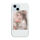 AQUAMETAVERSEのバラの花束と女性　なでしこ1478 Clear Smartphone Case