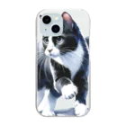 Cat FreakのハチワレキャットII Clear Smartphone Case