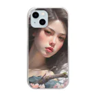 AQUAMETAVERSEの桜の花の中かで、、女性　なでしこ1478 Clear Smartphone Case