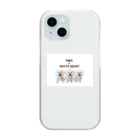 liabear_comのもふもふBEAR Clear Smartphone Case