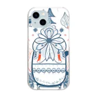 (っ◔◡◔)っ ♥ Le Petit Trésor ♥の花の詩カップ(The Flower Poetry Cup) Clear Smartphone Case