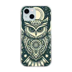 kotpopのMystic Owl Clear Smartphone Case