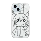 月から幾何学ショップのThis is a art Clear Smartphone Case