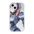 キュン太のドット絵ロボ子 Clear Smartphone Case