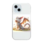 nekodoragonのおはようあくび！猫ドラゴン Clear Smartphone Case