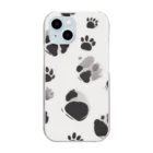 satoimo_96の猫　肉球　かわいい Clear Smartphone Case