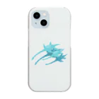 ひぐのエラスモサウルスの親子 Clear Smartphone Case