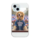 qloの大統領を目指すGOOD BOY Clear Smartphone Case