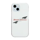 Yellow_SparrowのMurder of Crows Clear Smartphone Case