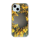 AQUAMETAVERSEのミモザの花をりース　なでしこ1478 Clear Smartphone Case