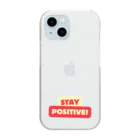 TILUのStay positive  Clear Smartphone Case