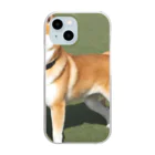 柴犬大好きマンのかわいい柴犬　赤毛 Clear Smartphone Case