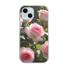 Pinto の光の中咲き誇る薔薇 Clear Smartphone Case