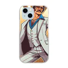 shoulderdanceの肩ダンスおじさん（サタデーナイトフィーバー） Clear Smartphone Case