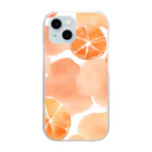 Le Cielの水彩画（オレンジ） 투명 스마트폰 케이스