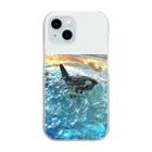 73Blue_risingのシャチくん Clear Smartphone Case