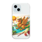 ハピShopのフライドラゴン Clear Smartphone Case