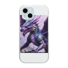 cotaro_worksの勇敢なドラゴン フラットベクトル Clear Smartphone Case