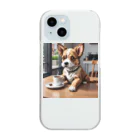 8-Bit Oasisのcoffee dog Clear Smartphone Case