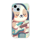 絵本の動物園の奏でる犬 Clear Smartphone Case