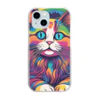 catsのアート猫 Clear Smartphone Case
