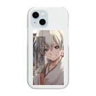 japanese_virtual_gardenの喜撰法師くん Clear Smartphone Case