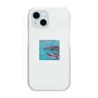 海のおみせのイルカ Clear Smartphone Case