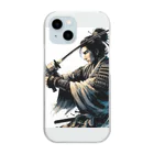 hiroaki75の日本人なら侍好きよね Clear Smartphone Case