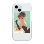 AQUAMETAVERSEのティファニーでお茶を　Hime  2530 Clear Smartphone Case