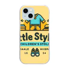 リトルスタイルズ　パパママ&子ども服のlittle styles yellow クリアスマホケース